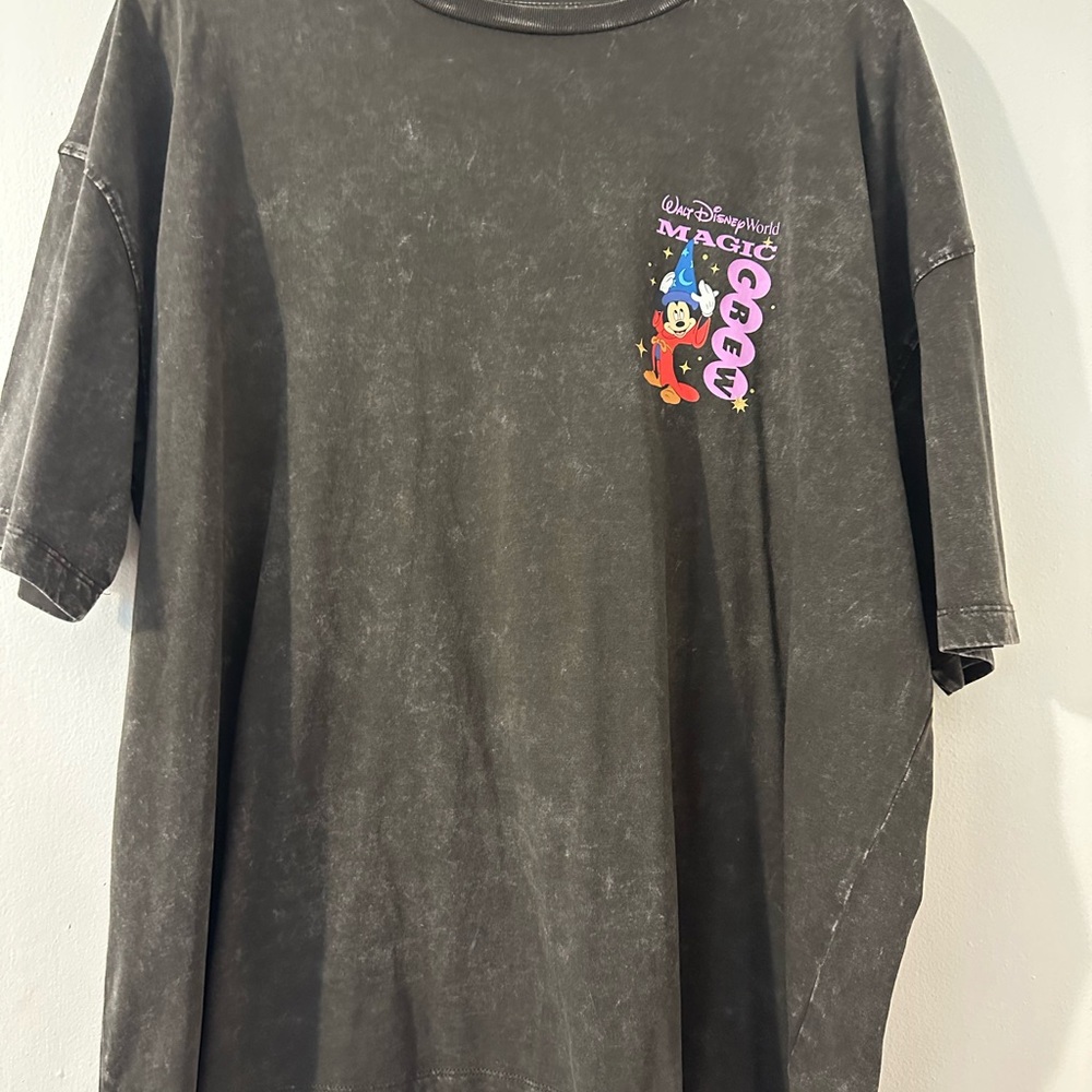 Disney Magic Crew Short Sleeve Graphic Tee with Colorful Mickey